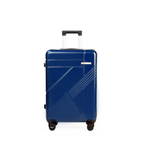 Navy Blue suitcase with a white background